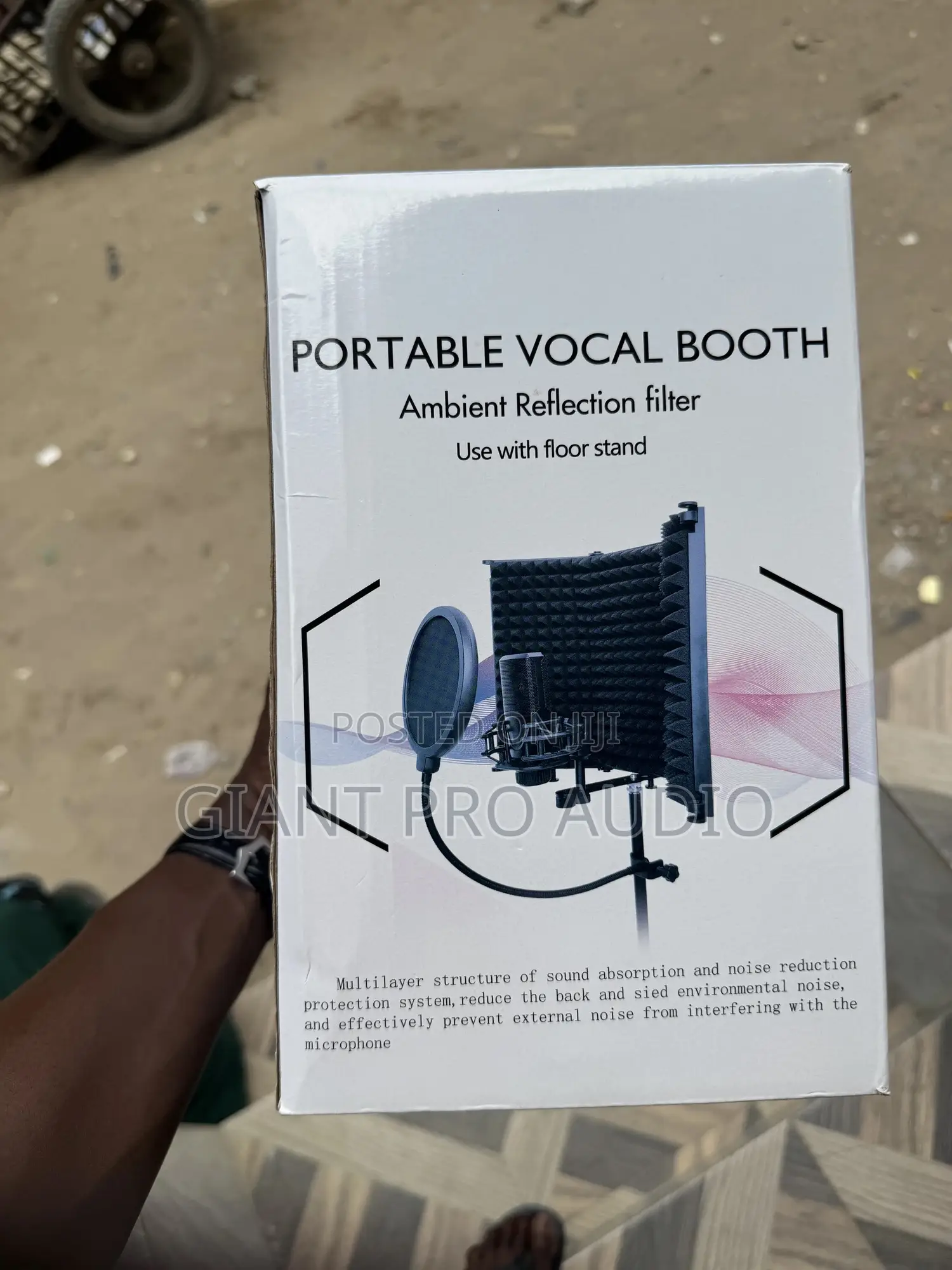 Portable Vocal Booth. /Reflection Filter