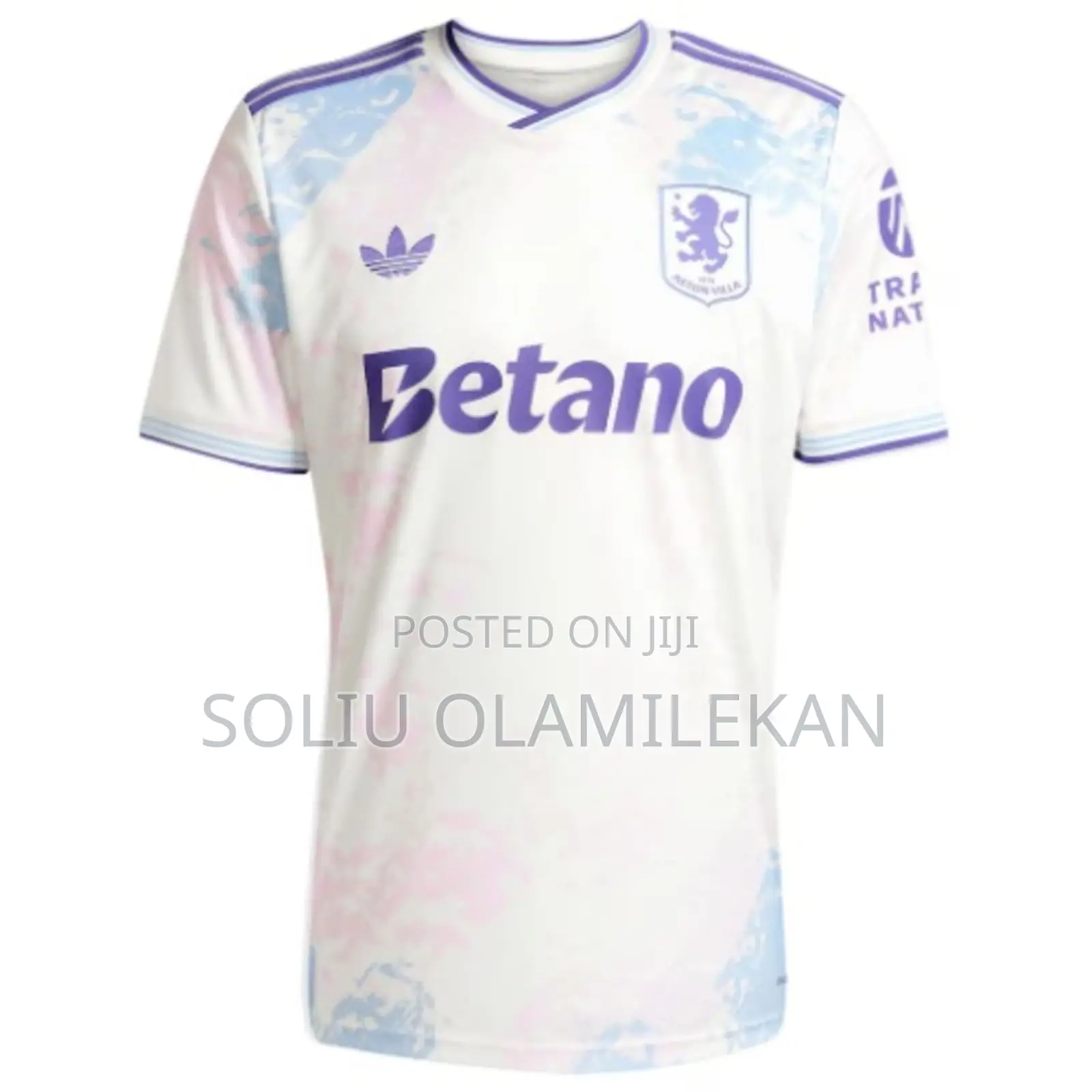 Adidas Aston Villa 2025/26 Latest Third Kit Jersey