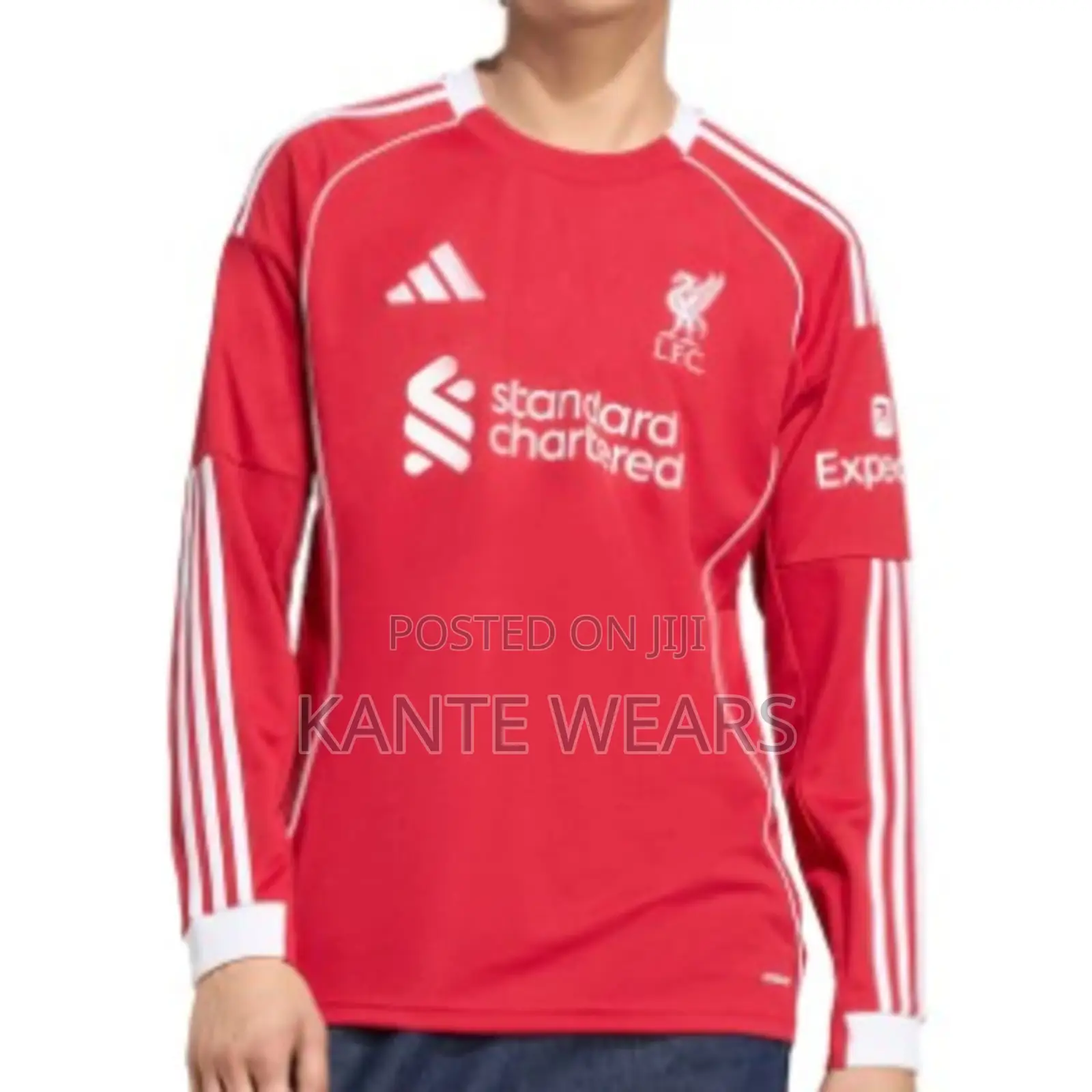 Adidas Liverpool Long Sleeve 2025/2026 Home Jersey