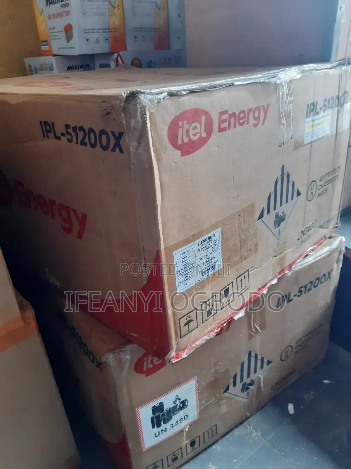 Itel Energy Lithium Ion Battery 10kwh 51.2v
