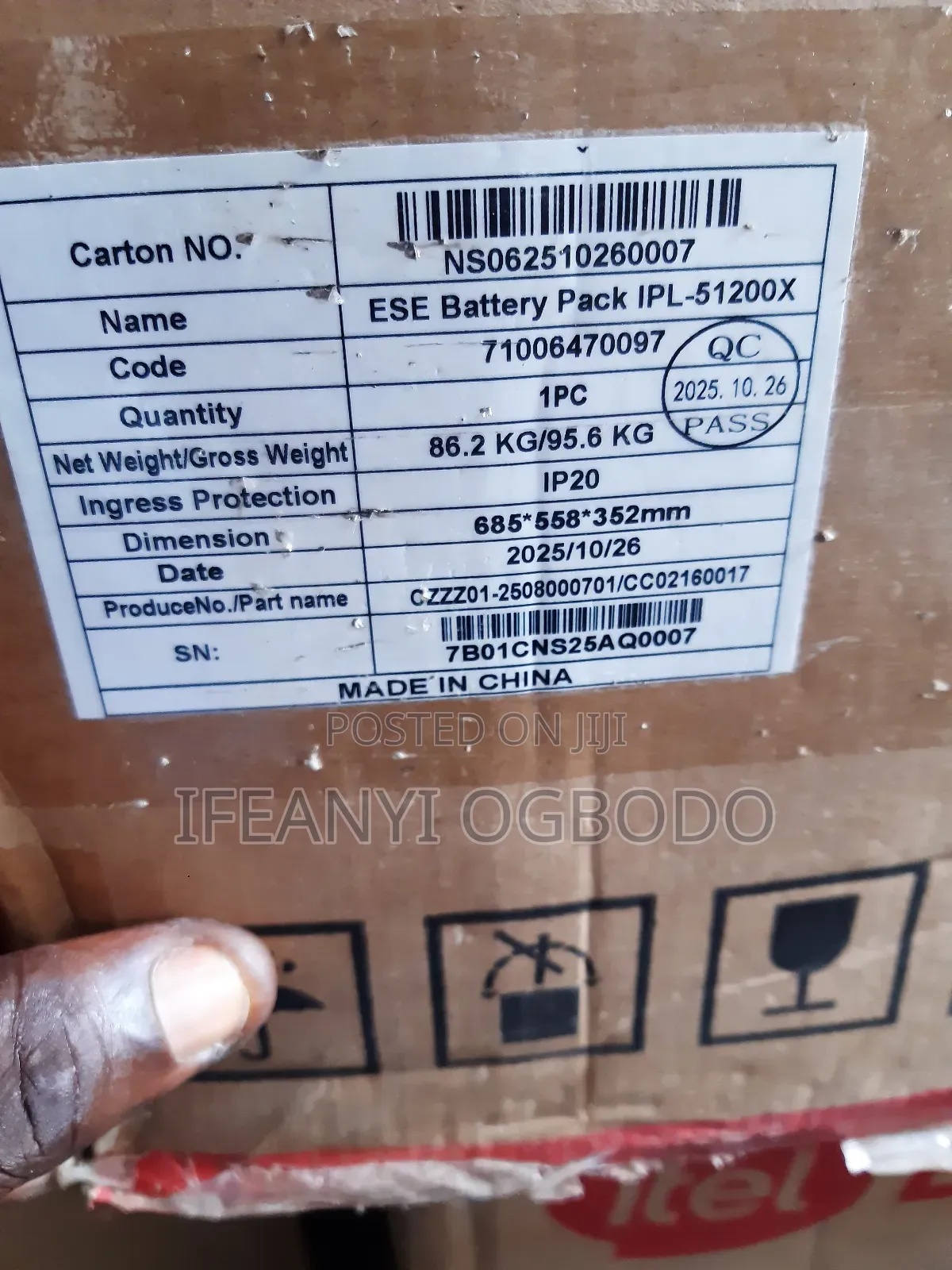 Itel Energy Lithium Ion Battery 10kwh 51.2v