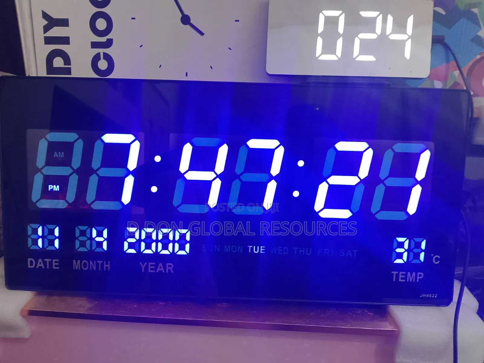 Blue Colour Digital Clock