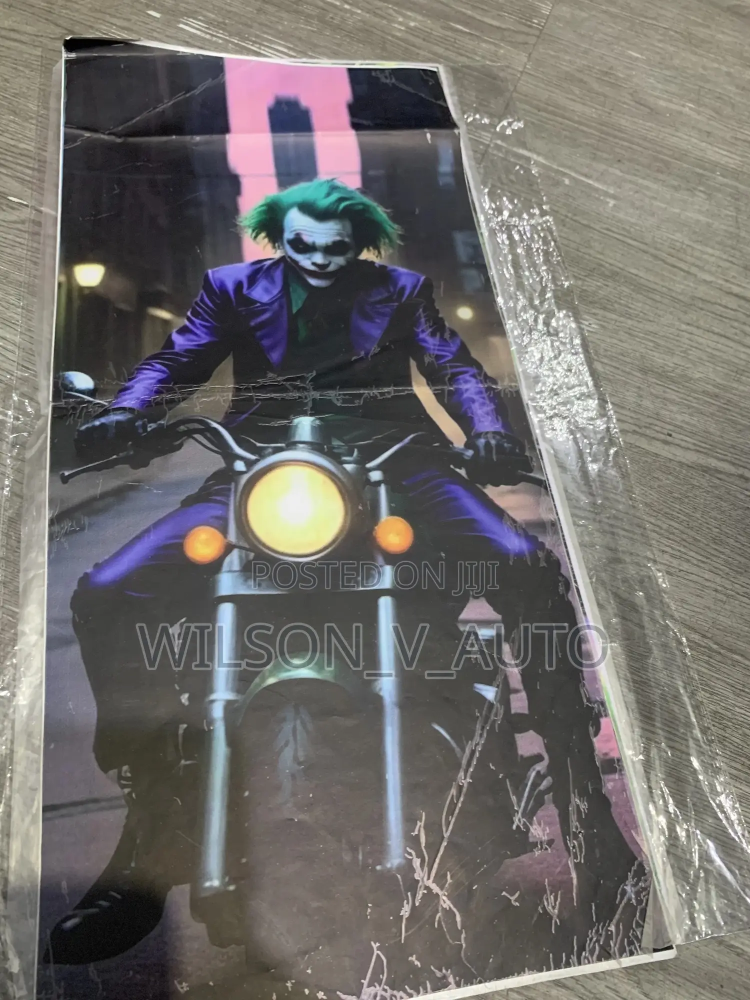 Joker on Bike Car Door Pillar Sticker – Premium Vinyl Wrap