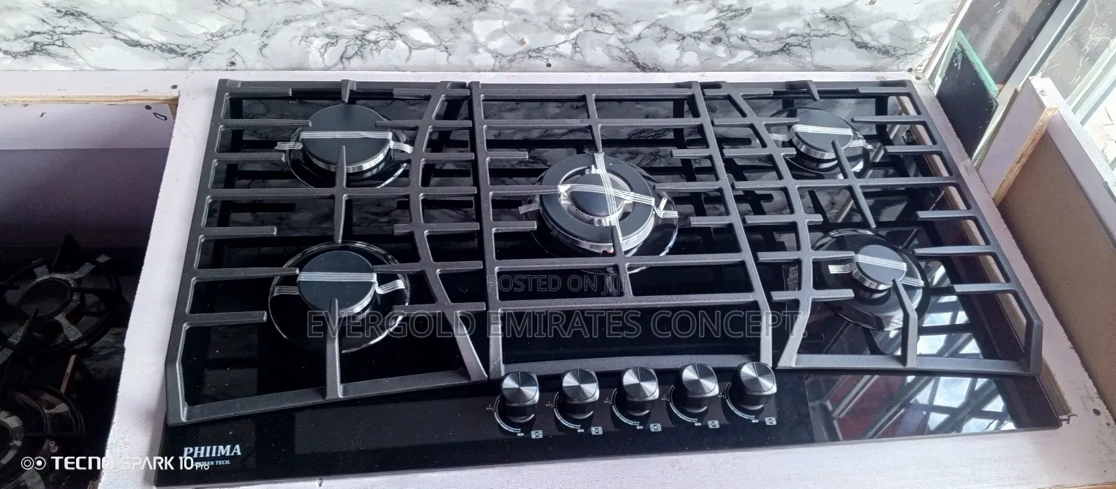 Built in 5 Burner Gas Cooker