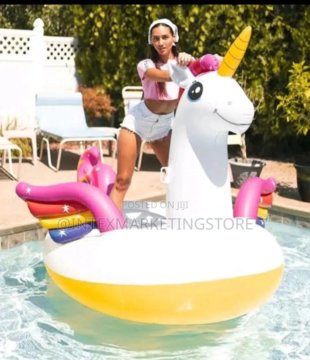 Mega Unicorn Inflatable Pool Island Float