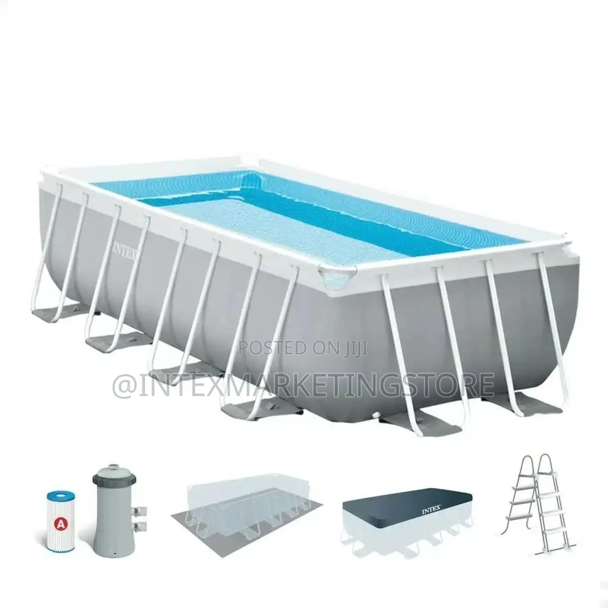 Intex Prism Framed Pool Rectangular 488x244x107cm