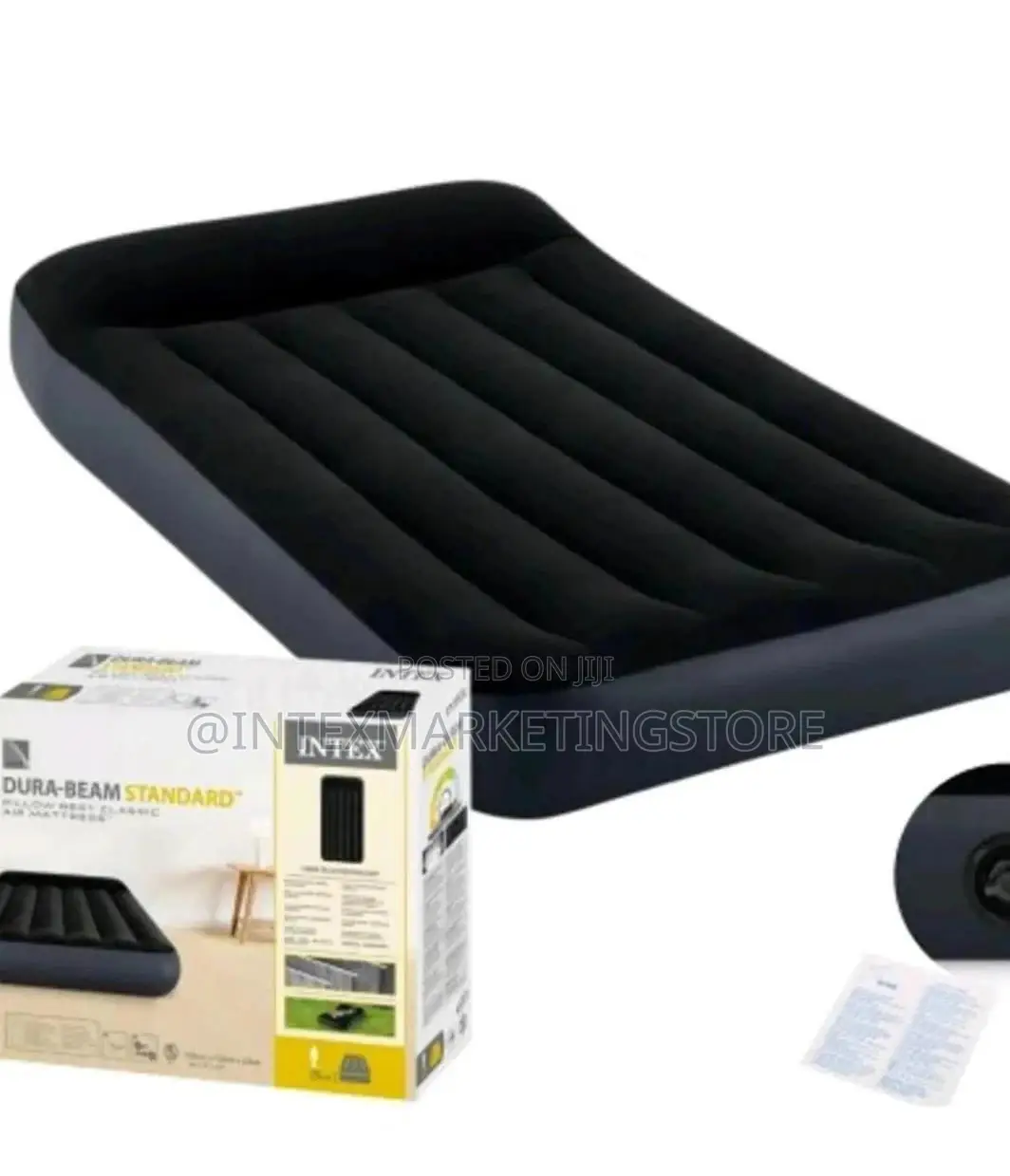 Intex Air Bed (39"X75"X10") Twin Dura Beam Standard