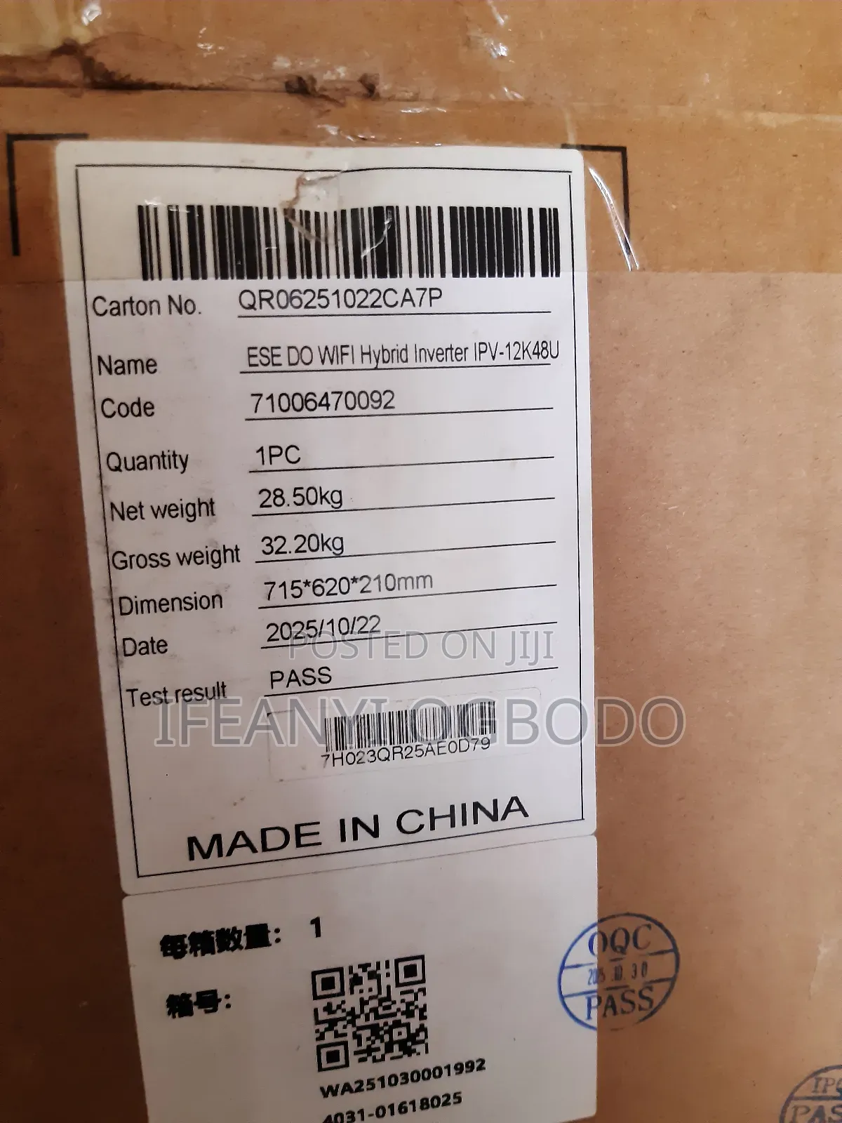 Itel Energy Solar Inverter 12kva 48v Hybrid