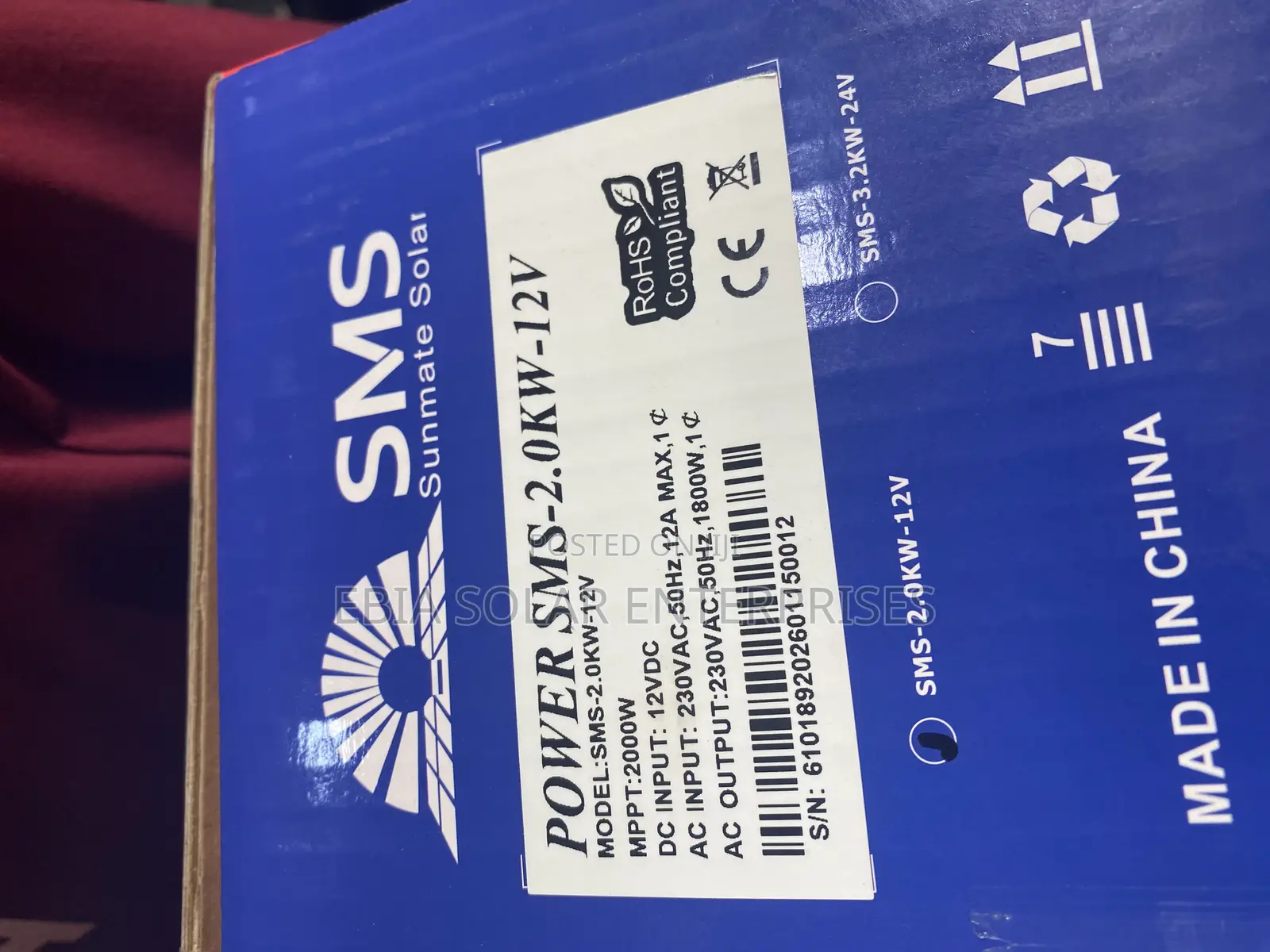 2kva SMS Solar Inverter 12v