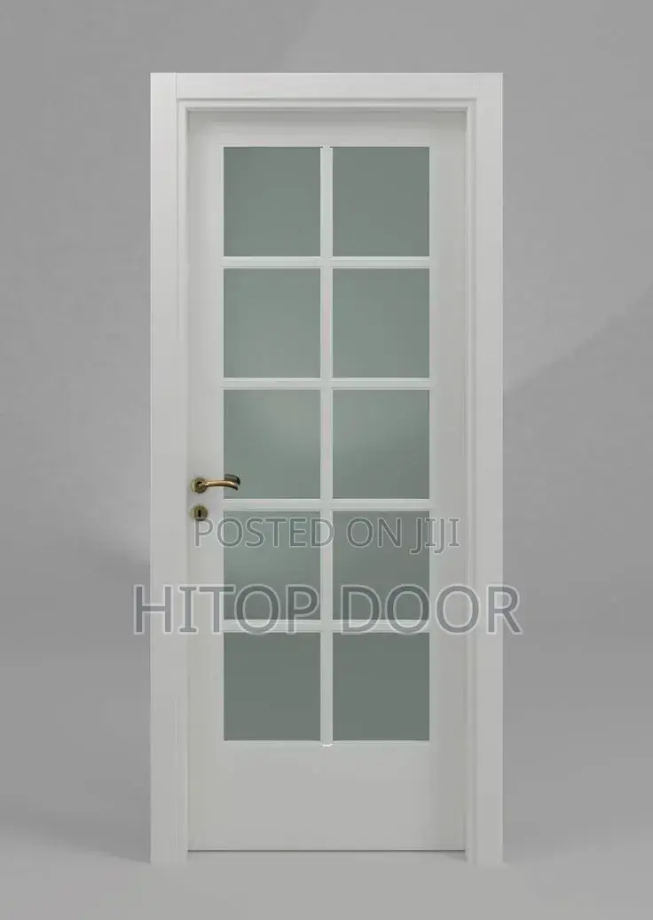 Modern HDF French Door With Frame and Architrave