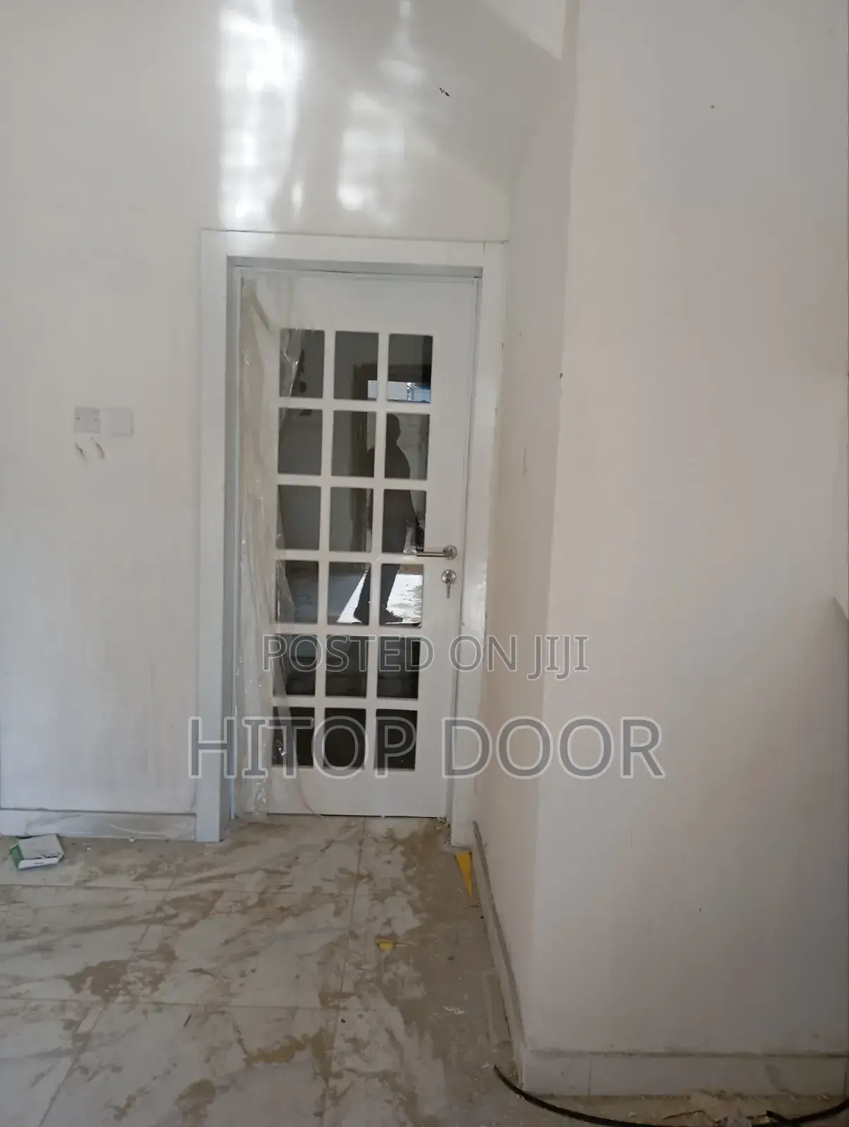 Modern HDF French Door With Frame and Architrave