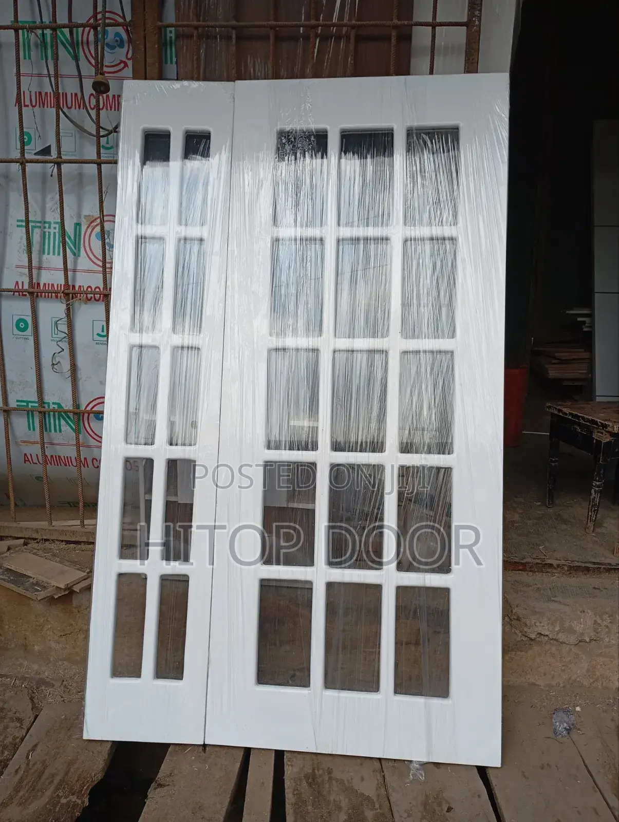 Modern HDF French Double Door
