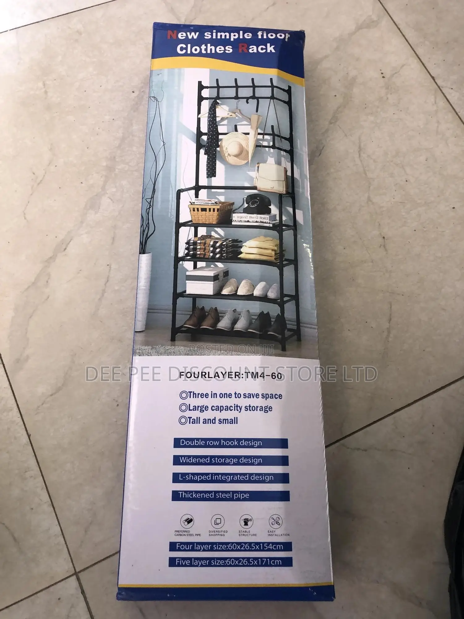 Bag, Hat And Shoe Rack (4layers)