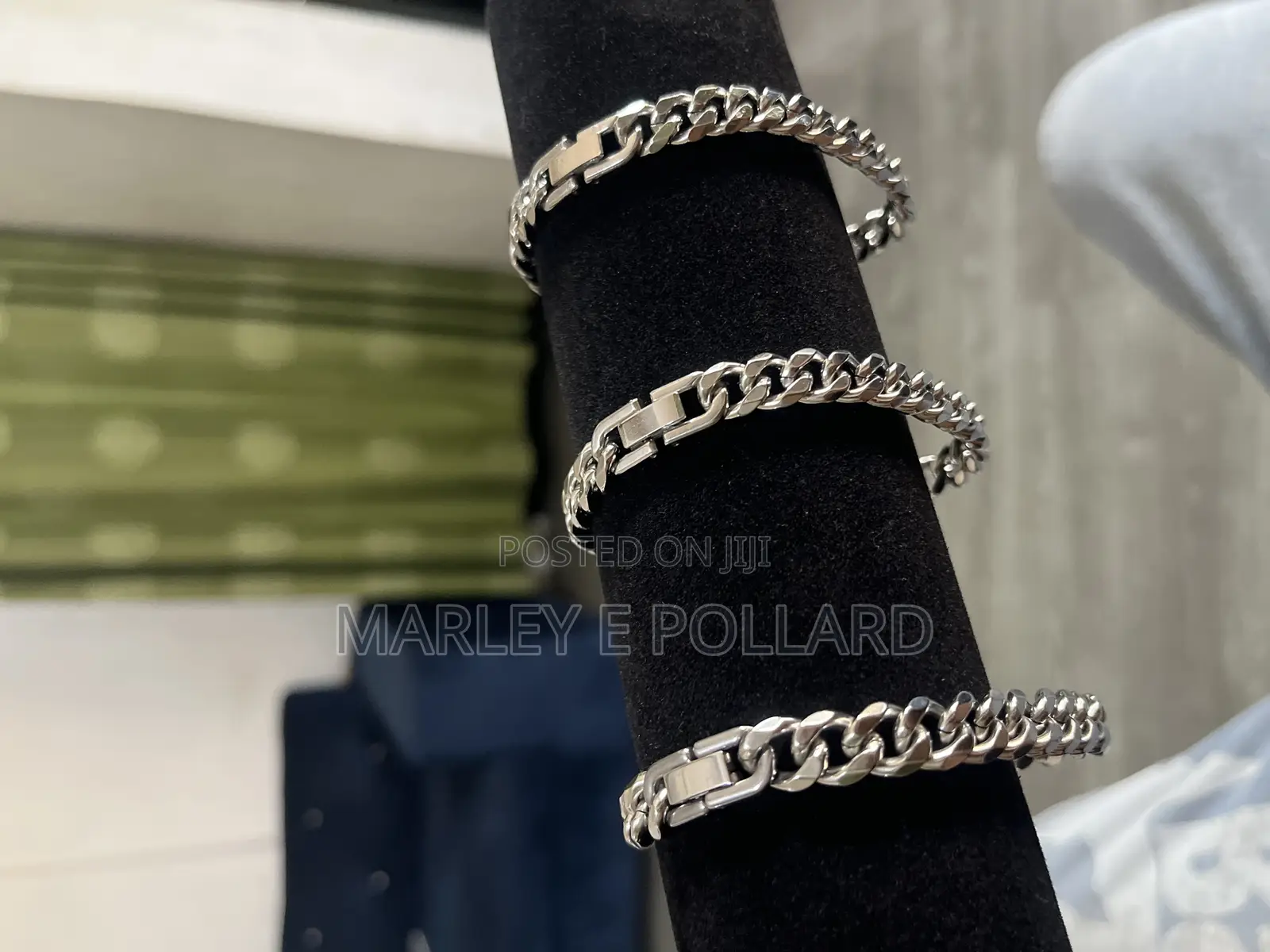 Stainless Steel Mini Cuban Trendy Silver Bracelet 20cm 7mm Chan