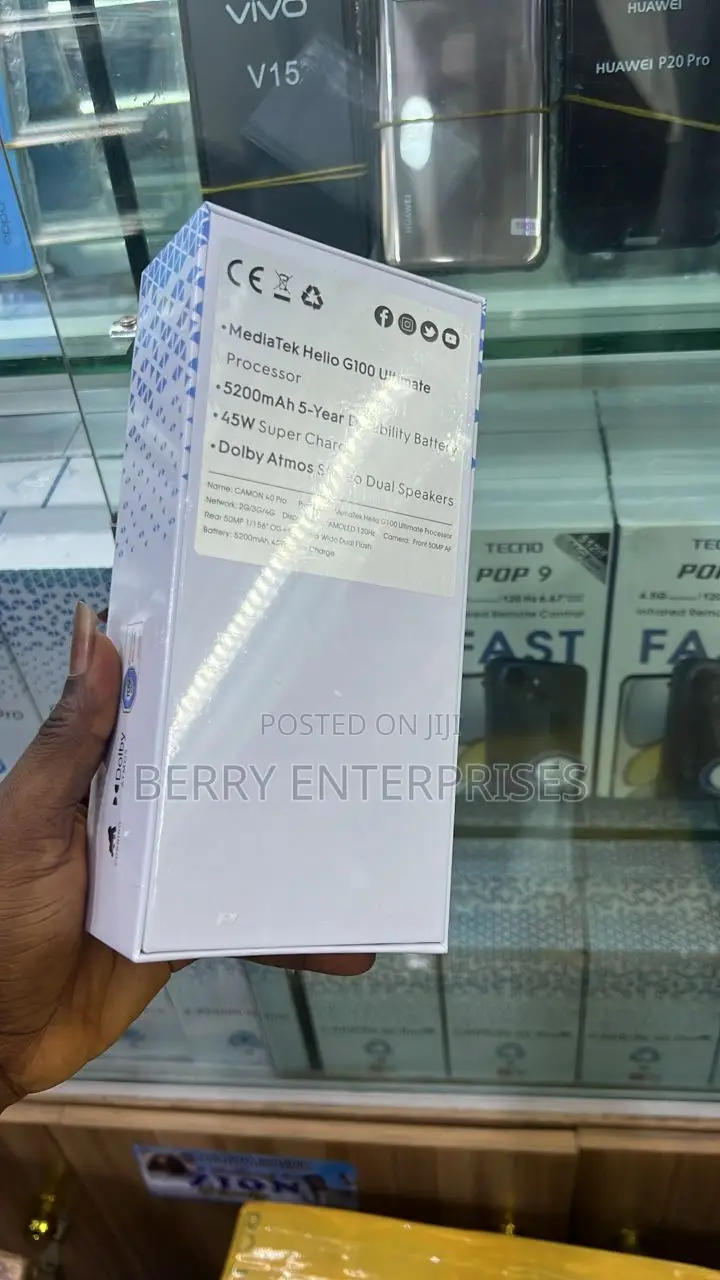 New Tecno Camon 40 Pro 4G 256 GB Blue
