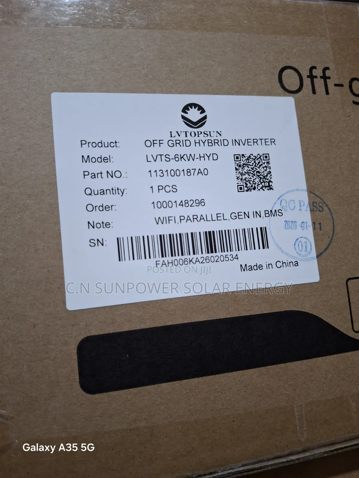 6kva/48v Lvtopsun Hybrid Solar Inverter