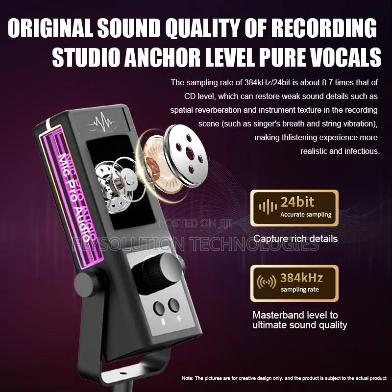 Cm-100 Rgb Usb Condenser Podcast Microphone