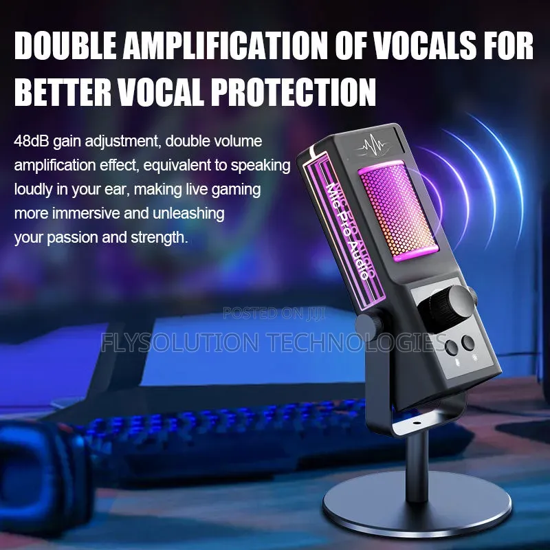 Cm-100 Rgb Usb Condenser Podcast Microphone