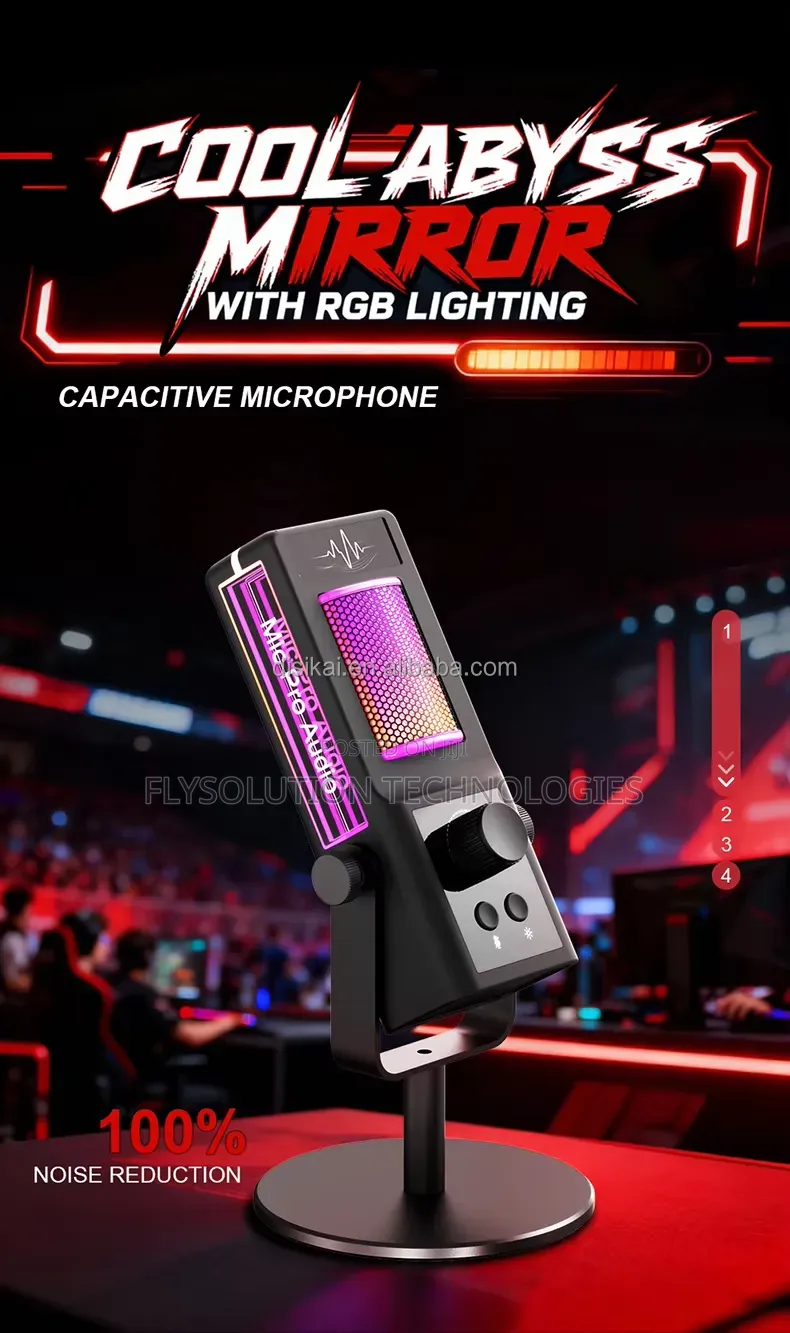 Cm-100 Rgb Usb Condenser Podcast Microphone