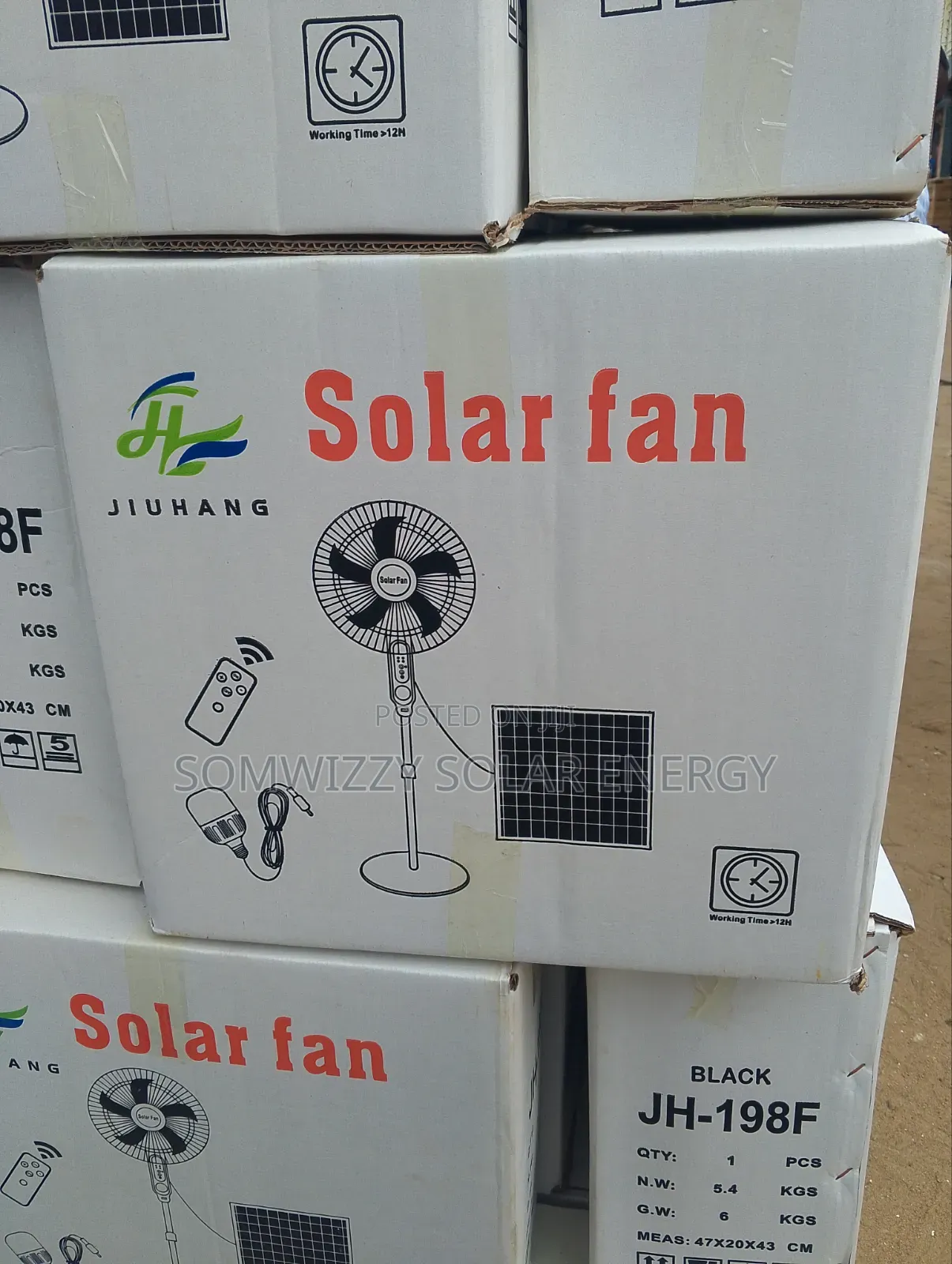 High Quality 16 Inches Solar Fan.