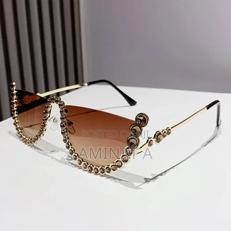Trendy Retro Half Lens Fashion Glasses for Women (Pink, Black, Brown)