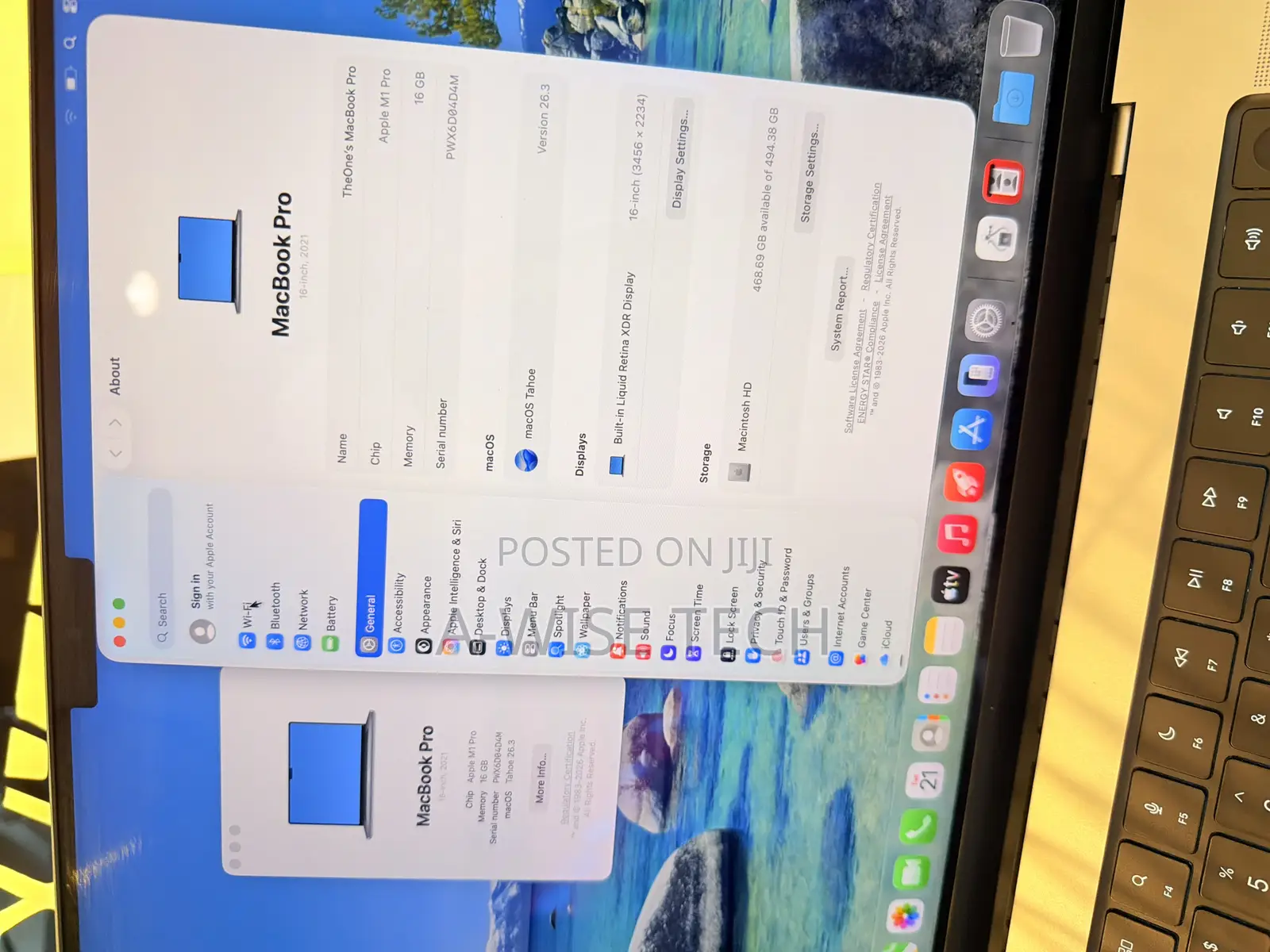 Laptop Apple MacBook Pro 2021 M1 16GB Apple M1 SSD 512GB