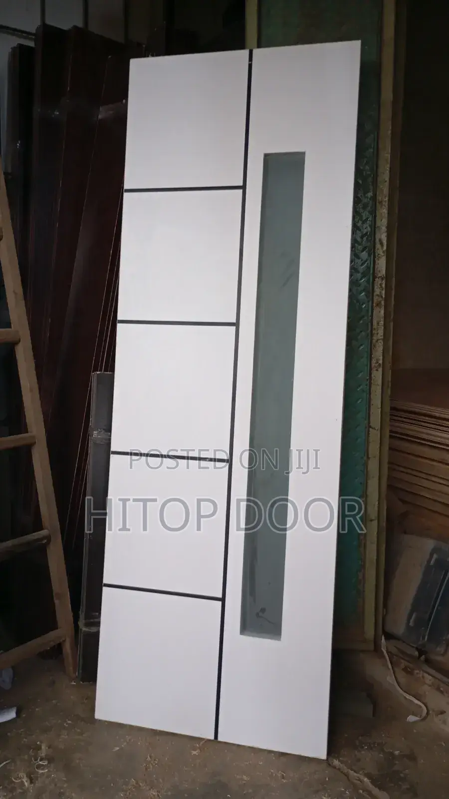 Classic HDF Glass Door With Frame and Architrave