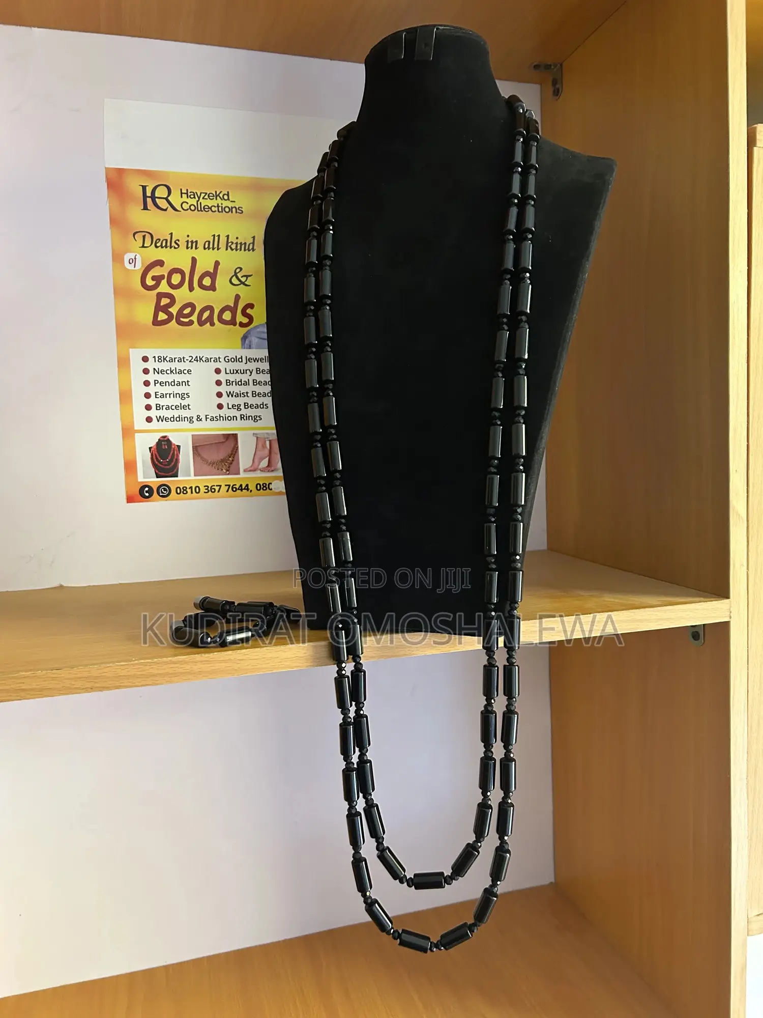 Black Cristal Beads for Men