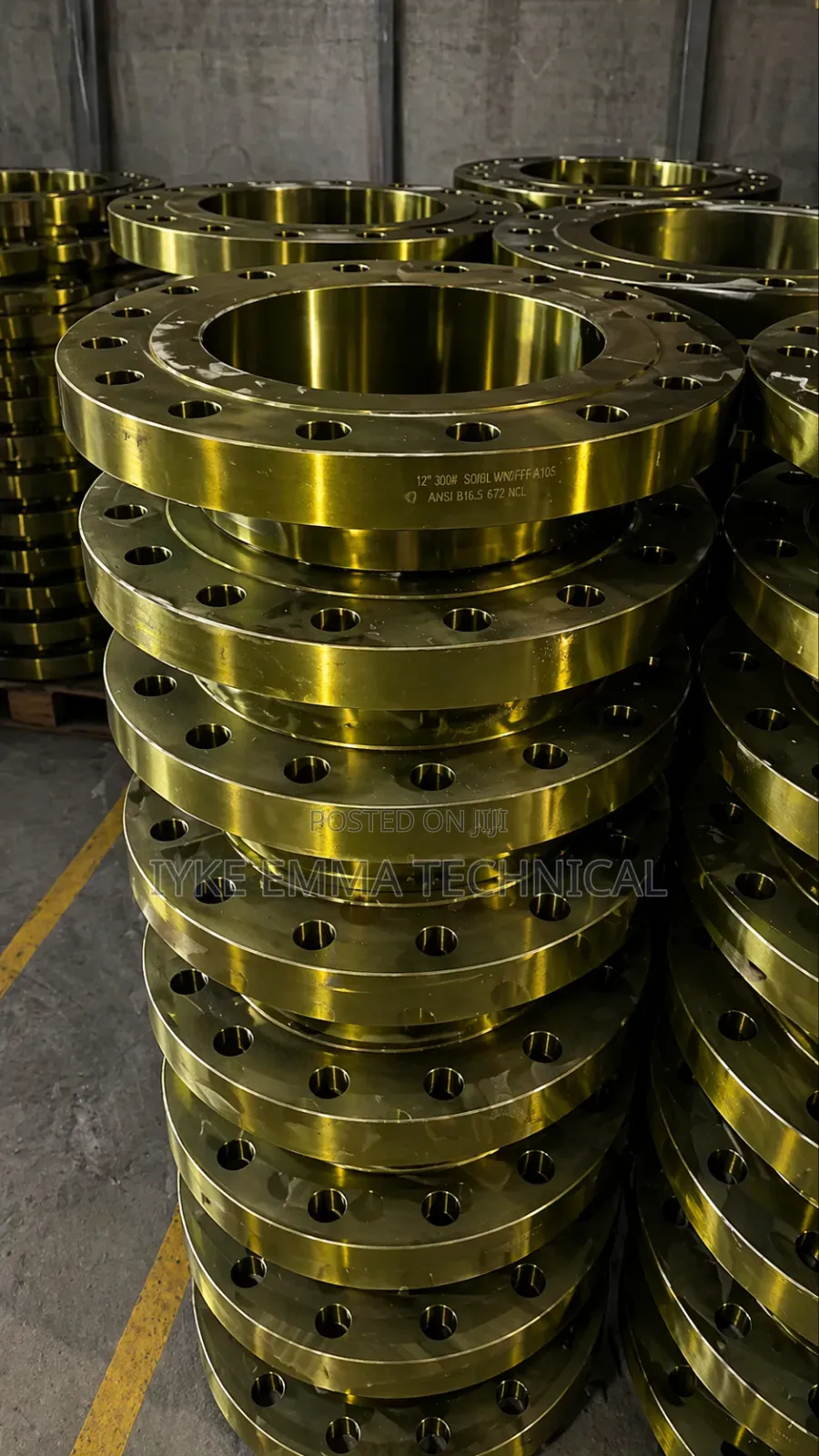 12-Inch, 300# Carbon Steel Weld Neck Flange Schedule 40 Bore