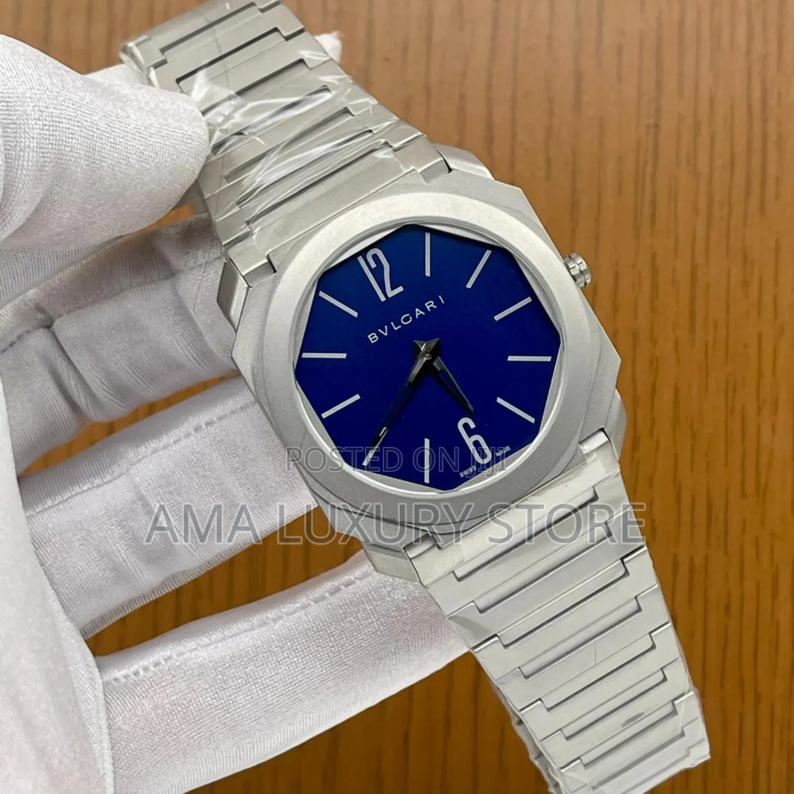 Bvlgari Luxury Men's Designer Chain Strap Wristwatches