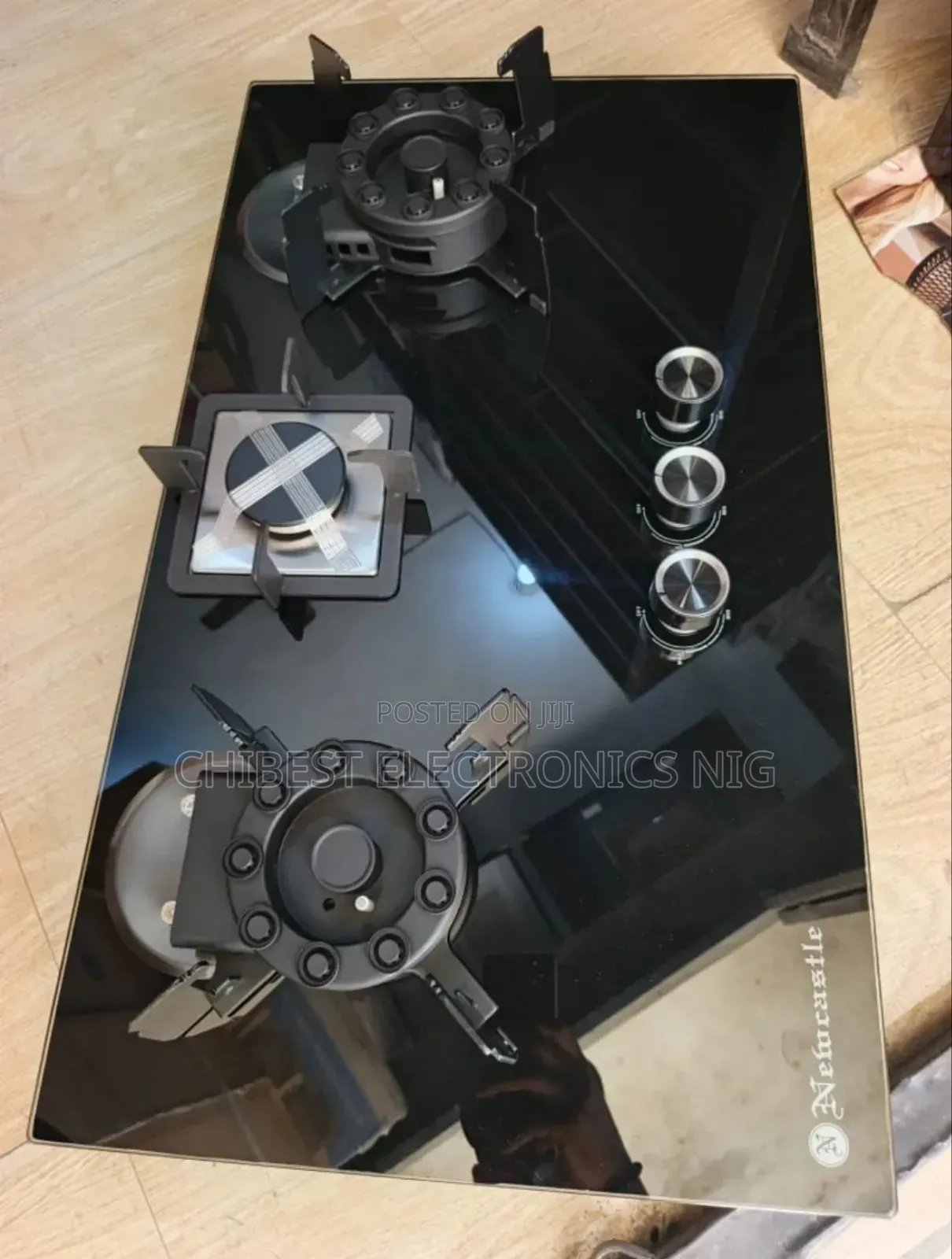 Original Newcastle Inbuilt Flips Up Gas Cooker Hob 3 Burners Automatic