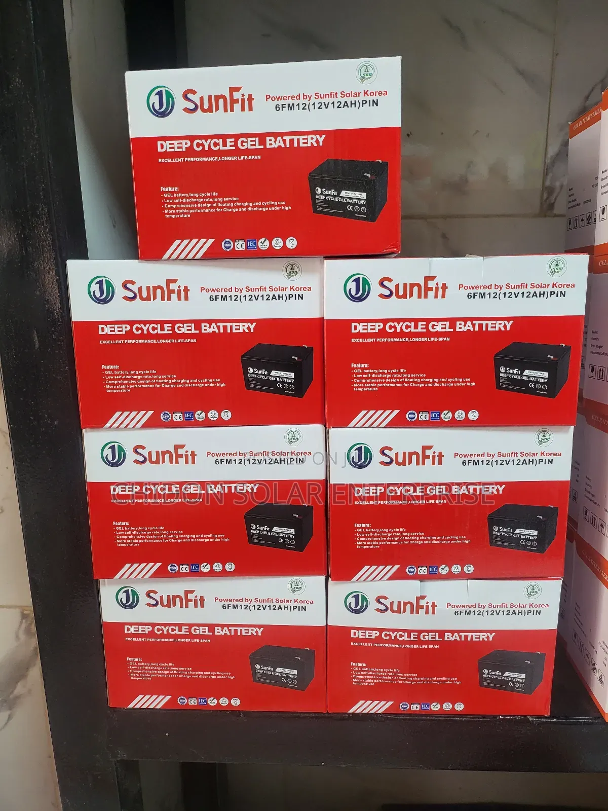 12ah 12volts Sunfit Gel Battery