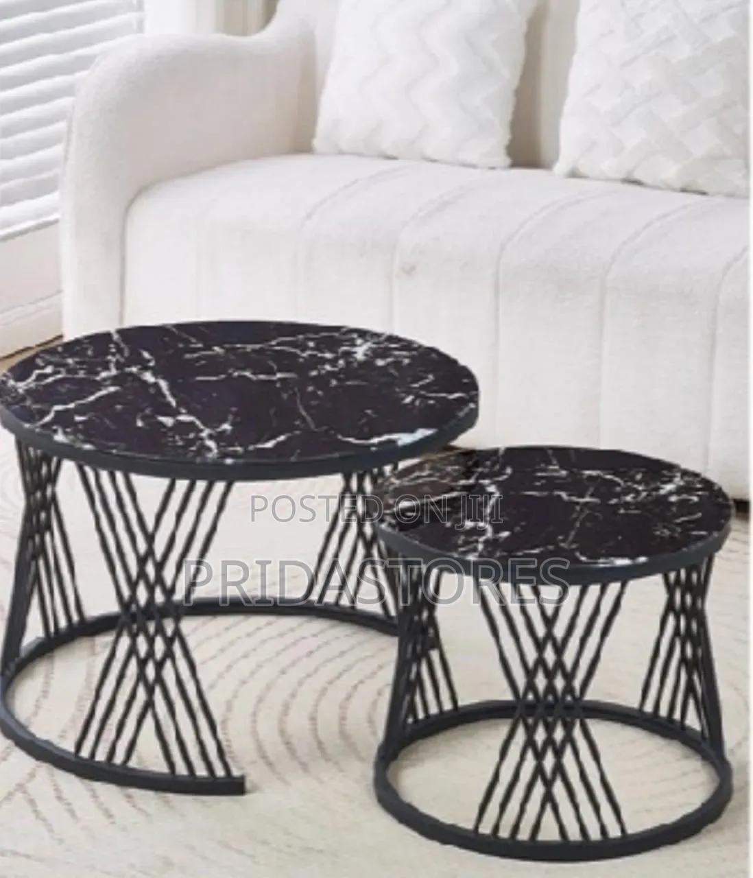 Luxury 2 in 1 Real Marble Coffee Table