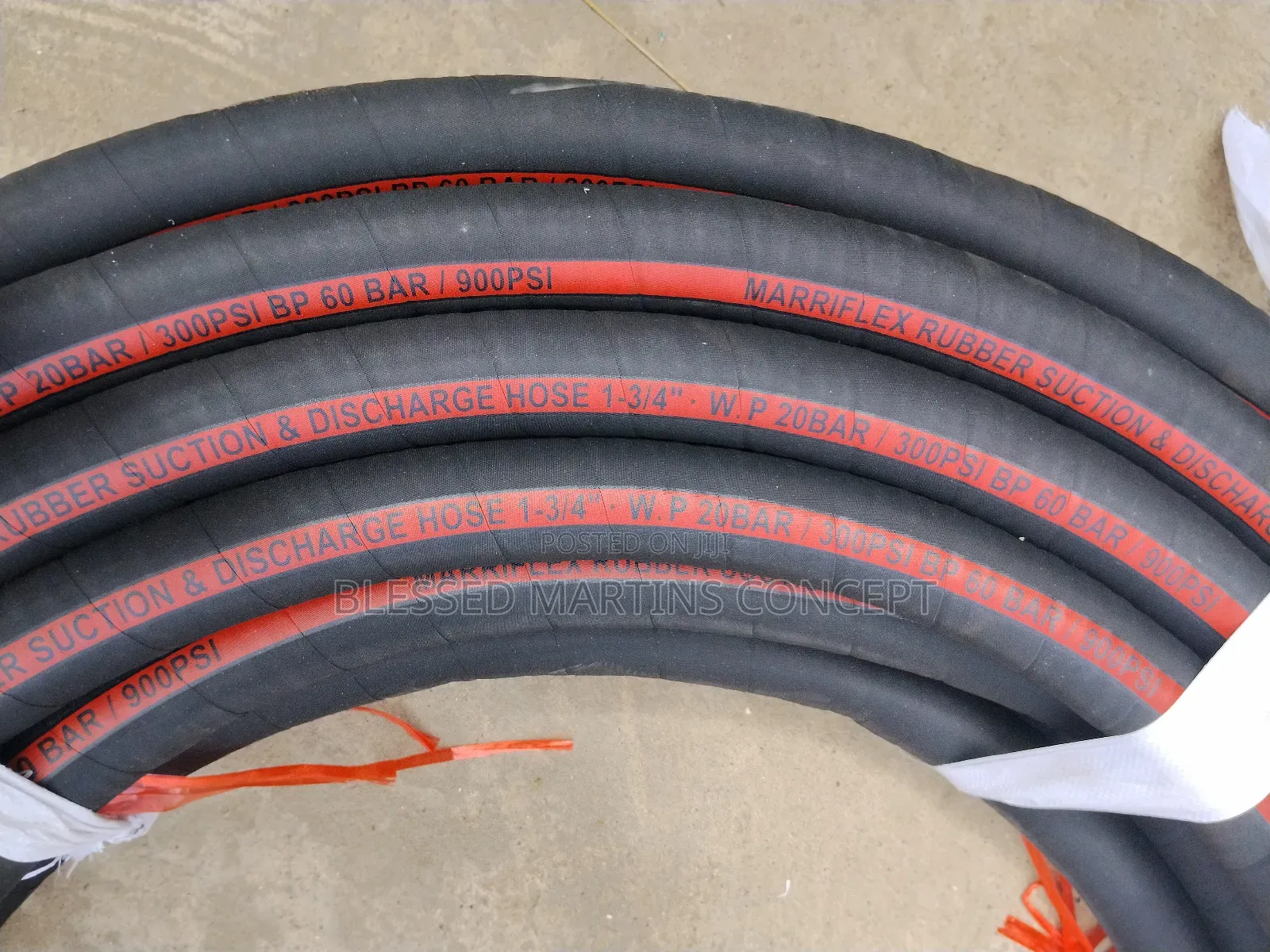 1 by 3⁄4 Wire Suction/Discharge Hose for Chemicals, Oil, Water, Petrol