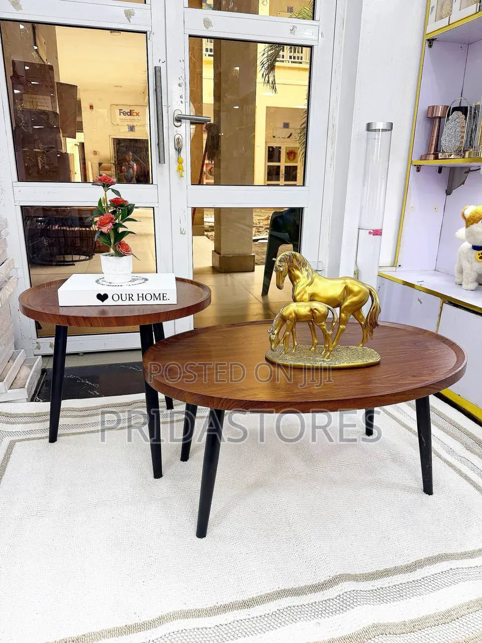 Nordic Style Wooden Nesting 2 in 1 Coffee Table