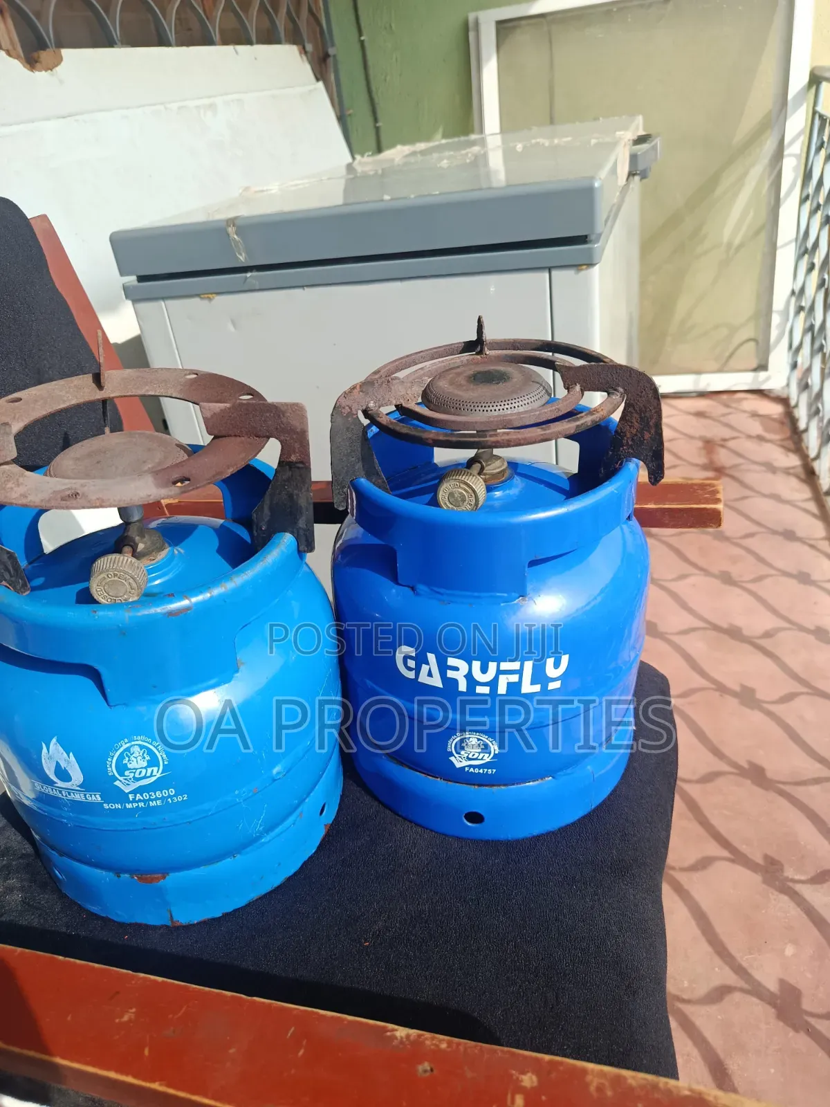 Neatly Used Gas Cylinders for Sale at Bodija Market, Ibadan.12.5kg-