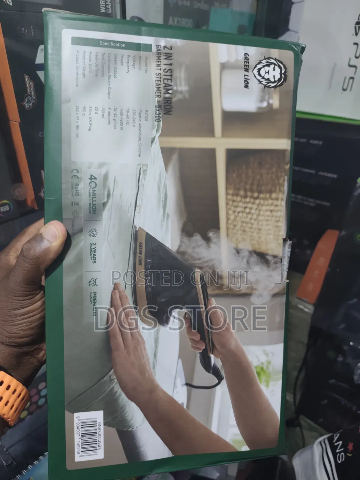 Green Lion 2in1 Bx300 Steam Iron Garment Steamer
