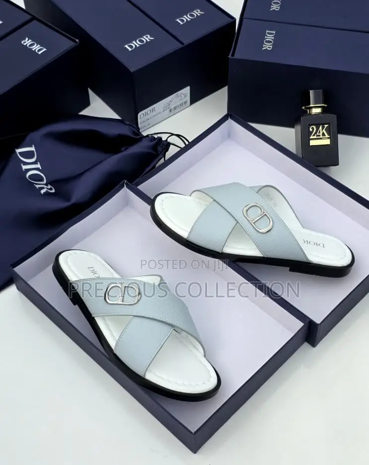 Luxury Leather Slide for Men