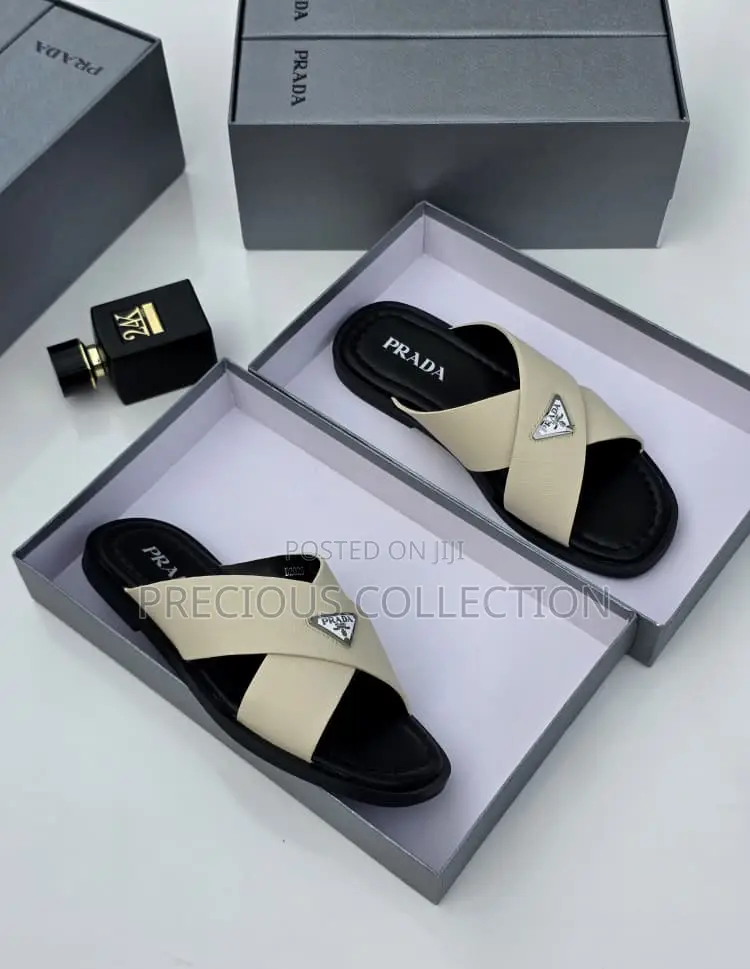 Luxury Leather Slide for Men