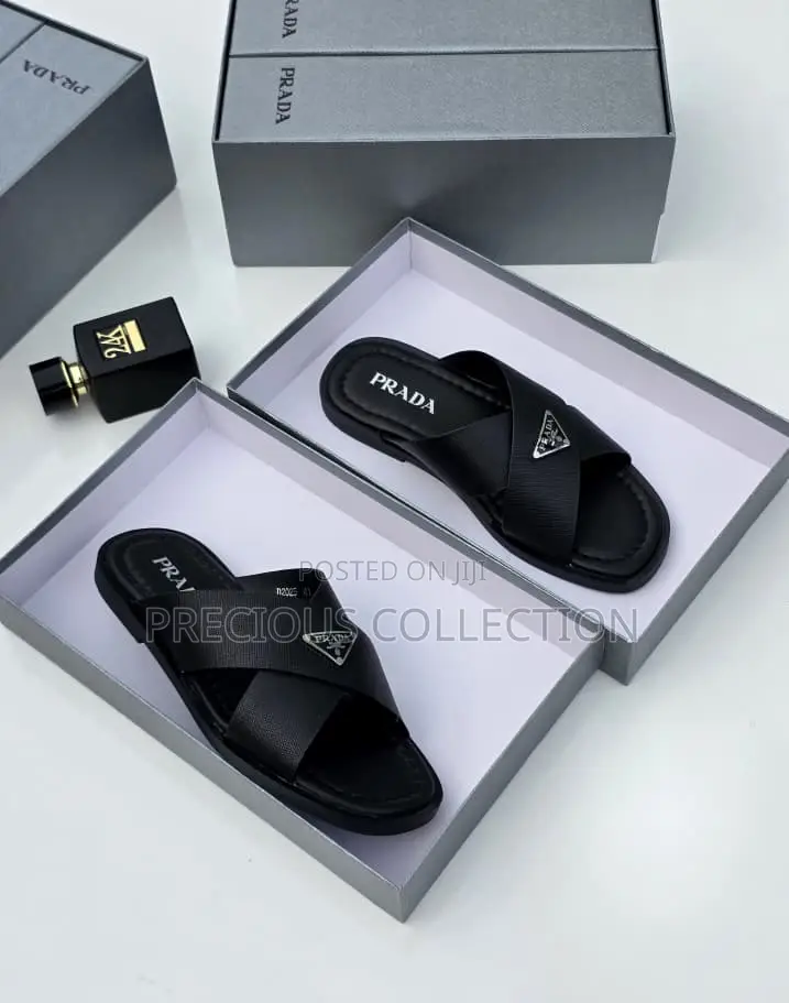 Luxury Leather Slide for Men