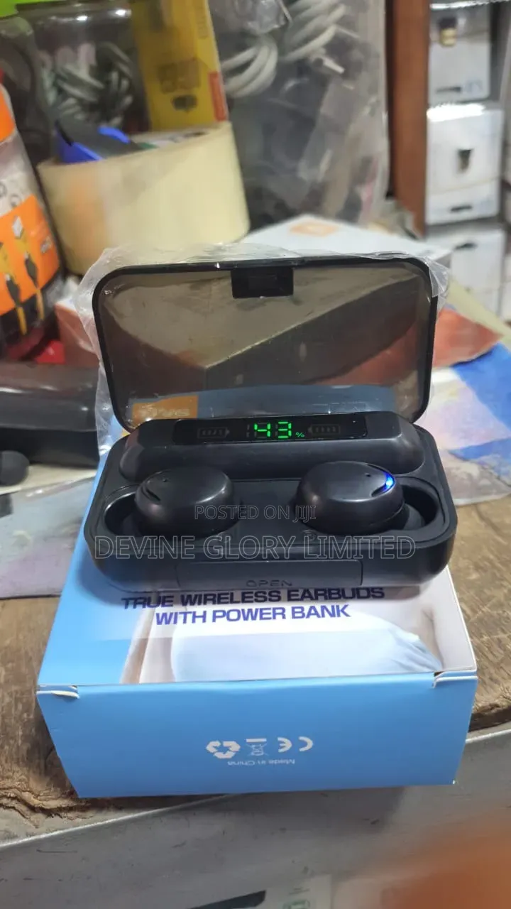 TWS BTH-F9-5 Bluetooth Earbuds Power Bank Charging Case