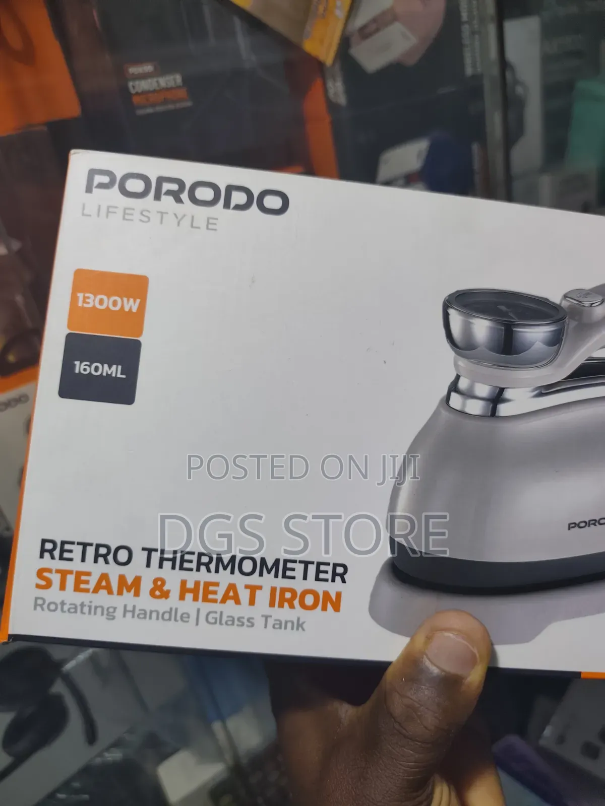 Porodo Retro Thermometer Steam Heat Iron