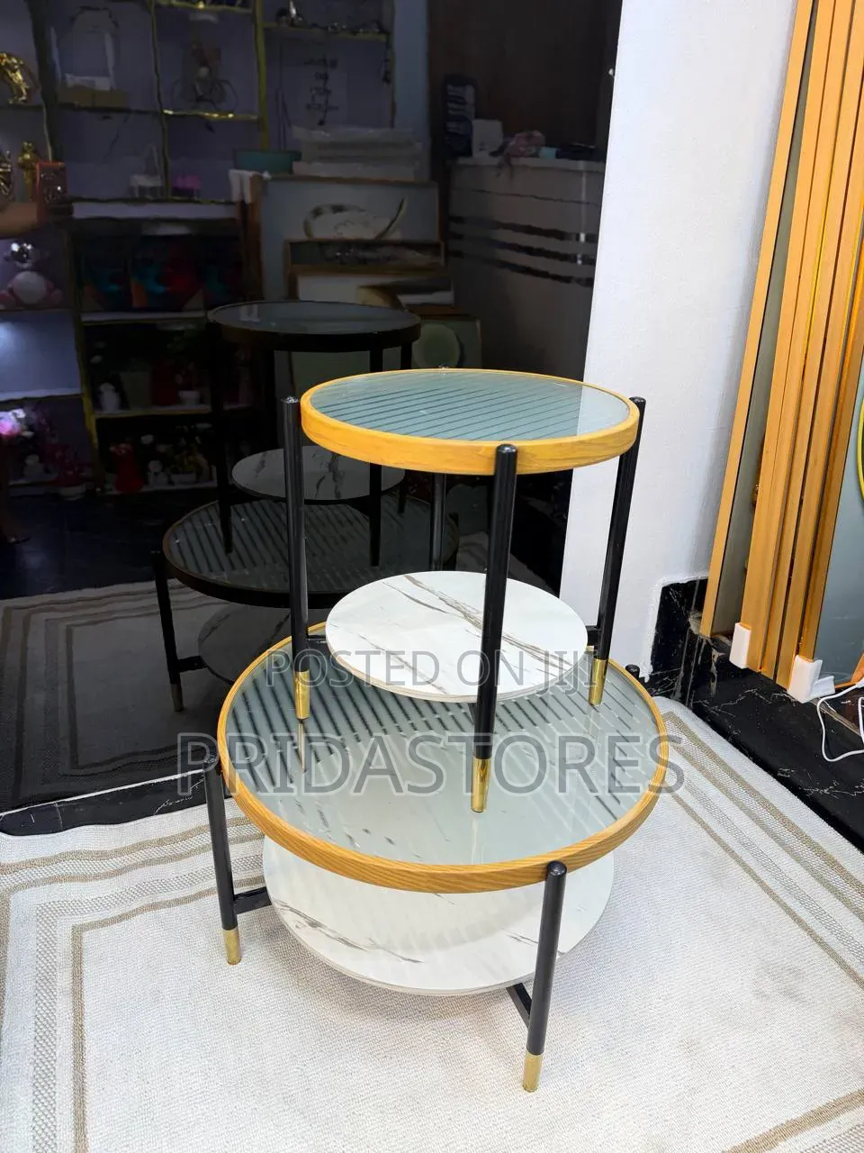 2 in 1 Modern Living Room Table Set