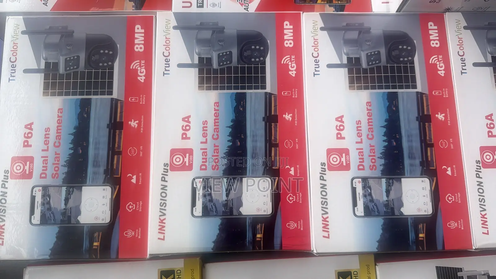CCTV Dual Lens 4g Solar Zoom Camera Sim Card Enable 24hrs Record
