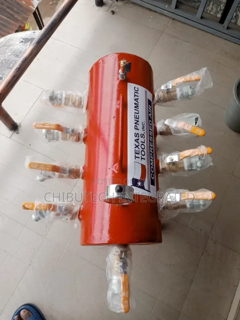 15-Gallon Texas Pneumatic Tools Air Distribution Manifold.