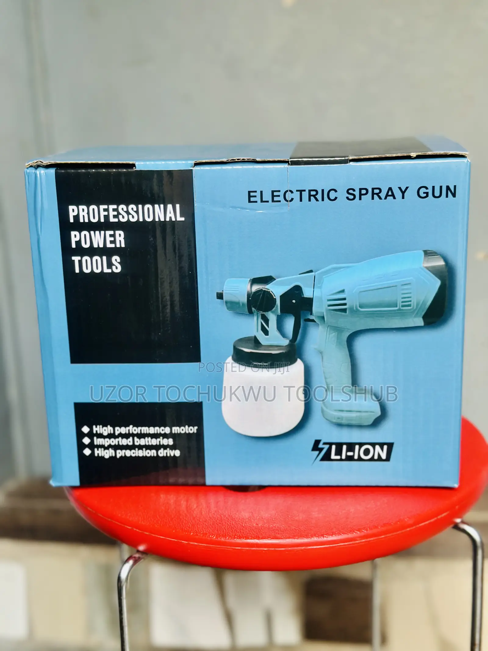 48v Cordless Paint Spray Gun 2 Batteries + Charger (Plug Spray)