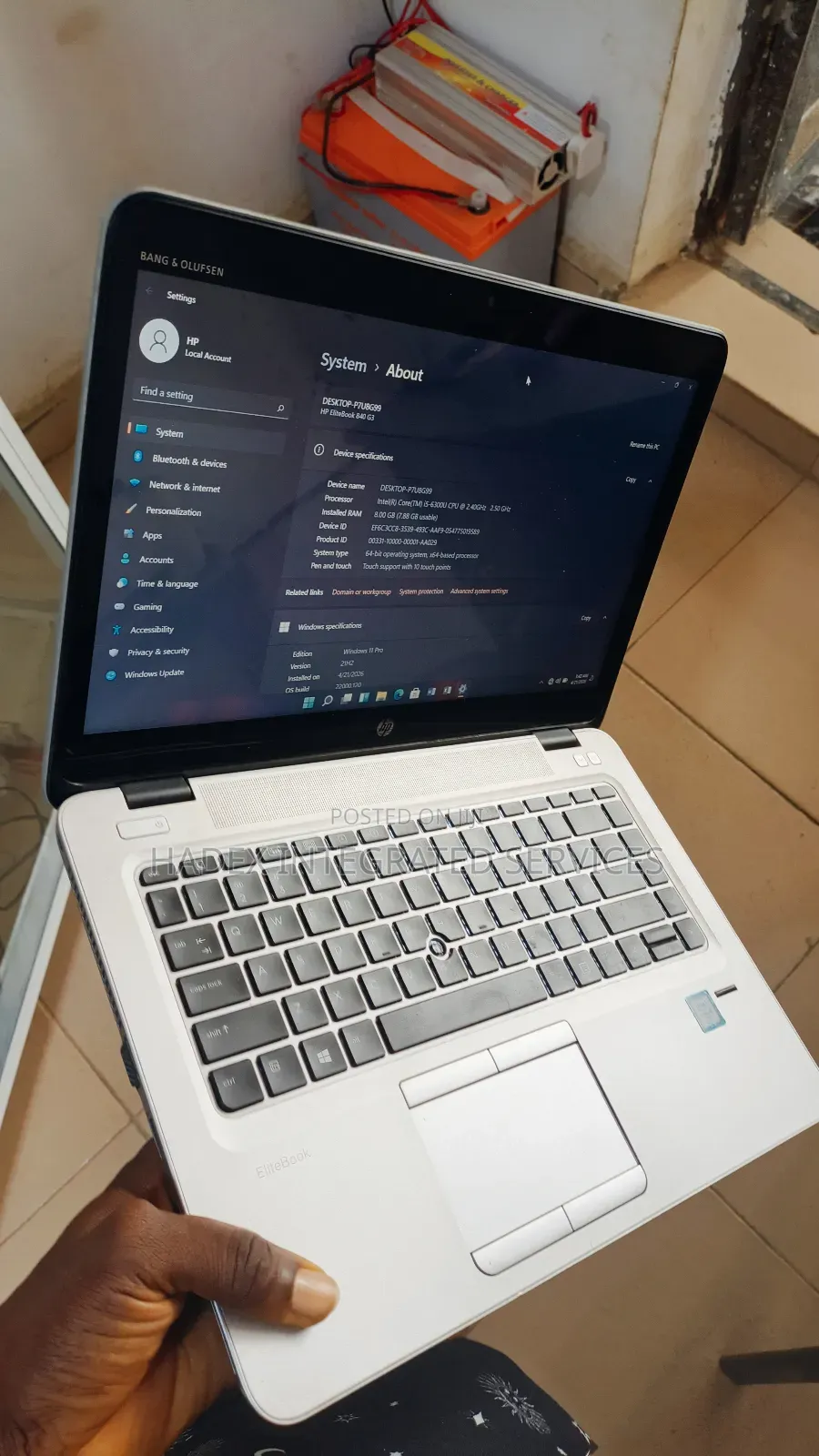 Laptop HP EliteBook 840 G3 8GB Intel Core i5 SSD 256GB