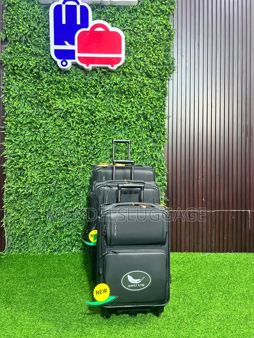 4-in-1 Black Travel Luggage Set