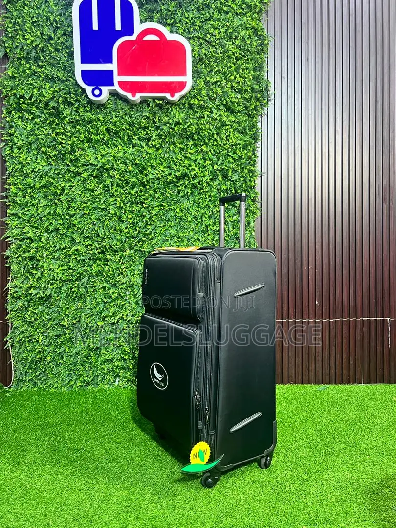 4-in-1 Black Travel Luggage Set