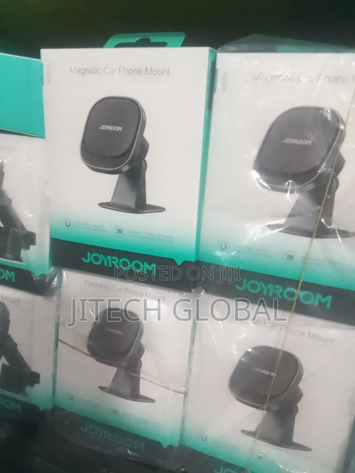 Jr-Zs400 Magnetic Car Phone Mount (Air Vent/Dashboard) Black